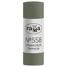 Пастель художественная Гамма, оливковая темная № 558, штучная, картон. упаковка