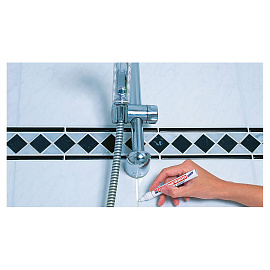 Маркер промышленный перманентный Edding на водной основе для межплиточных швов (кафель) белый 2-4 мм (E-8200)