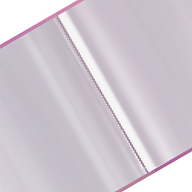 Папка с 30 вкладышами СТАММ "Сияние" А4, 17мм, 700мкм, пластик, розовый
