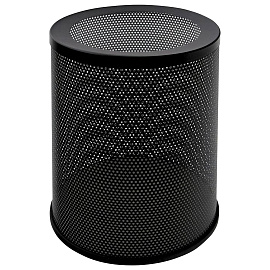 Корзина для мусора и бумаг Титан 16 л окрашенная сталь чёрная (30.5x25x25 см)