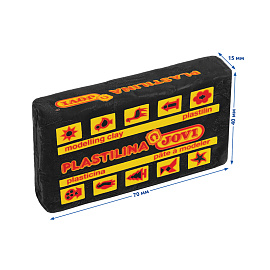 Пластилин растительный JOVI, черный, 50г