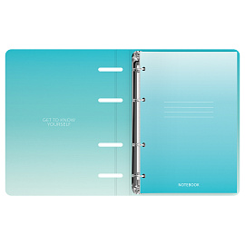 Тетрадь на кольцах А5, 120л., BG "Градиент", картон, матовая ламинация