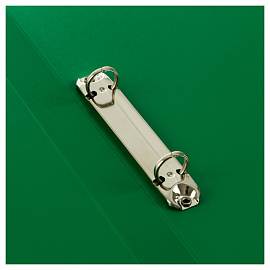 Папка на 2 кольцах СТАММ "Стандарт" А4, 25мм, 700мкм, пластик, зеленая фото Папка на 2 кольцах СТАММ "Стандарт" А4, 25мм, 700мкм, пластик, зеленая