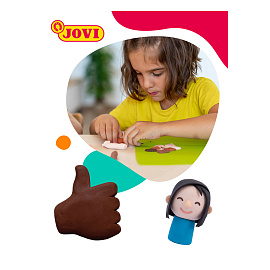 Пластилин растительный JOVI, 6 цветов "Multicultural", 50г, дисплей, картон фото Пластилин растительный JOVI, 6 цветов "Multicultural", 50г, дисплей, картон