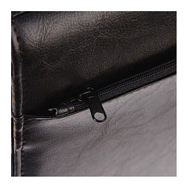 Портфель OfficeSpace "Irida", кожзам, черный, 2 отделения, метал. замок фото Портфель OfficeSpace "Irida", кожзам, черный, 2 отделения, метал. замок