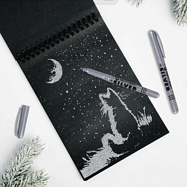 Маркер для декорирования СЕРЕБРЯНЫЙ CENTROPEN, круглый наконечник, 1,5-3 мм, 2690, 6 2690 0194 фото Маркер для декорирования СЕРЕБРЯНЫЙ CENTROPEN, круглый наконечник, 1,5-3 мм, 2690, 6 2690 0194