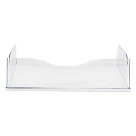 Лоток для бумаг горизонтальный СТАММ "Тропик", прозрачный