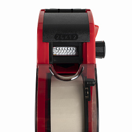 Этикет-пистолет однострочный MoTEX MX-2612 красный (1х9 символов, 26x12 мм волнистая лента)