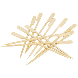 Пики для канапе бамбуковые ГОЛЬФ 18 см, 100 шт., КП, 135644