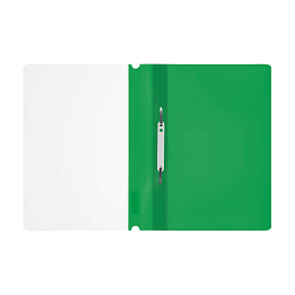 Папка-скоросшиватель пластик. СТАММ А4, 160мкм, зеленая с прозр. верхом