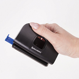 Дырокол BRAUBERG "Extra", до 10 листов, черный, 229090 фото Дырокол BRAUBERG "Extra", до 10 листов, черный, 229090