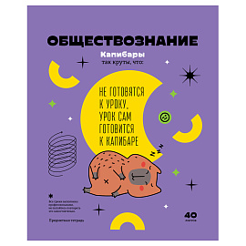 Тетрадь предметная 40л. BG "Записки школьника" - Обществознание, эконом