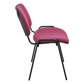 Стул Helmi HL-F01 "Изо", каркас черный, обивка ткань бордовая