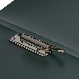 Папка с боковым зажимом СТАММ "Диагональ" А4, 17мм, 700мкм, пластик, изумруд