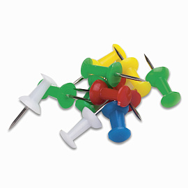 Силовые кнопки-гвоздики BRAUBERG, цветные, 50 шт., в картонной коробке, 220557 фото Силовые кнопки-гвоздики BRAUBERG, цветные, 50 шт., в картонной коробке, 220557