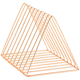 Подставка для бумаг и писем MESHU "Rose Gold", металл, 10 секций