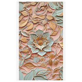 Блокнот А6 32л., на скрепке BG "Flowers and shine", блестки