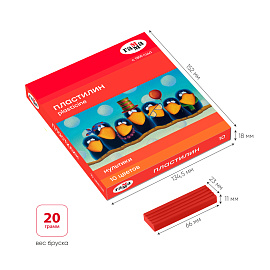 Пластилин Гамма "Мультики", 10 цветов, 200г, со стеком, картон. упаковка фото Пластилин Гамма "Мультики", 10 цветов, 200г, со стеком, картон. упаковка