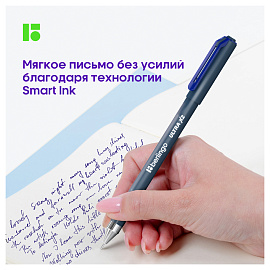 Ручка шариковая Berlingo "Ultra X2" синяя, 0,7мм, игольчатый стержень