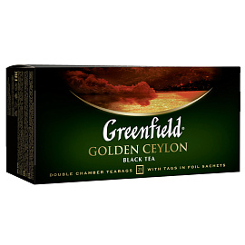 Чай Greenfield Golden Ceylon черный фольгир.25пак, 0352-10, 62622 Т