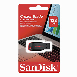 Флешка USB 2.0 128 ГБ Sandisk Cruzer Blade (SDCZ50-128G-B35)