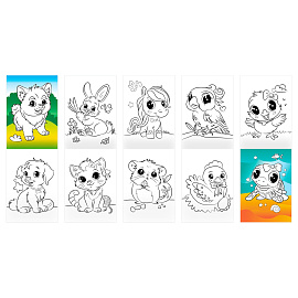 Раскраска А5, 10 стр. ТРИ СОВЫ "Для девочек