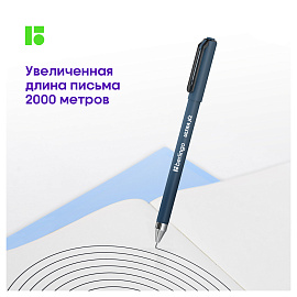 Ручка шариковая Berlingo "Ultra X2" черная, 0,7мм, игольчатый стержень