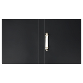 Папка на 2 кольцах OfficeSpace "Вита" А4, 40мм, 500мкм, пластик, черная фото Папка на 2 кольцах OfficeSpace "Вита" А4, 40мм, 500мкм, пластик, черная