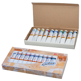 Краски масляные художественные "Ладога", НАБОР 10 цветов по 46 мл, в тубах, Невская Палитра, 1241006 фото Краски масляные художественные "Ладога", НАБОР 10 цветов по 46 мл, в тубах, Невская Палитра, 1241006