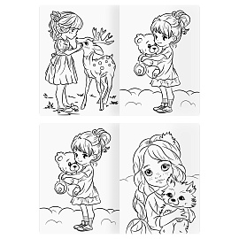 Раскраска А4, 16 стр., ТРИ СОВЫ "В стиле kawaii