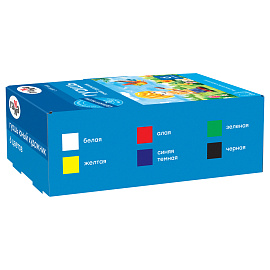 Гуашь Гамма Юный художник 6 цветов по 17.5 мл фото Гуашь Гамма Юный художник 6 цветов по 17.5 мл