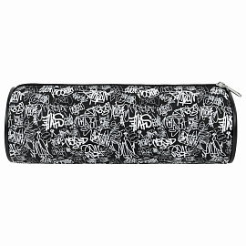 Пенал-косметичка BRAUBERG, Graffiti, черный, 20х7х7см, 272297