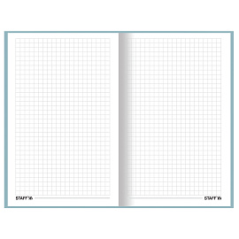 Блокнот А5 (134х206 мм), 80 л., твёрдый, клетка, STAFF, "Pastel", 114416