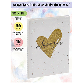 Фотоальбом 36 фото 10*15см, ArtSpace "Heart", мягкая обложка фото Фотоальбом 36 фото 10*15см, ArtSpace "Heart", мягкая обложка