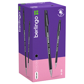 Ручка шариковая Berlingo "H-30" черная, 0,7мм