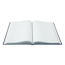 Книга учета OfficeSpace, А4, 192л., клетка, 200*290мм, бумвинил, синий, блок офсетный