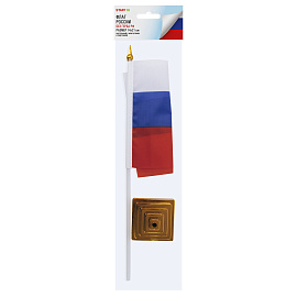 Флаг России настольный 14х21 см, без герба, BRAUBERG/STAFF, 550184, RU22 фото Флаг России настольный 14х21 см, без герба, BRAUBERG/STAFF, 550184, RU22