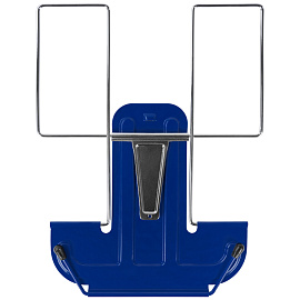 Подставка для книг и учебников BRAUBERG LINE, металлическая, синяя, европодвес, 237966