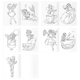 Суперраскраска на склейке А4, 40 стр., ТРИ СОВЫ "Феи и русалки