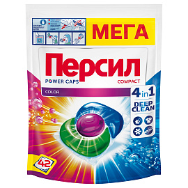 Капсулы для стирки Persil Color для цветного белья (42 штуки в упаковке)