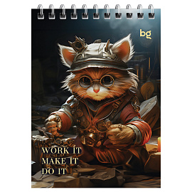 Блокнот А6 40л. на гребне BG "Стимпанк