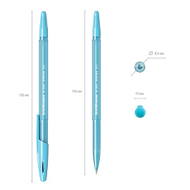 Ручка шариковая неавтоматическая Erich Krause R-301 Spring Stick синяя (толщина линии 0.35 мм, 31059) фото Ручка шариковая неавтоматическая Erich Krause R-301 Spring Stick синяя (толщина линии 0.35 мм, 31059)