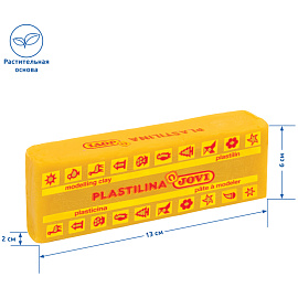 Пластилин растительный JOVI, темно-желтый, 150г