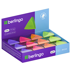 Ластик Berlingo "Arrow", треугольный, термопластичная резина, 40*35*10мм фото Ластик Berlingo "Arrow", треугольный, термопластичная резина, 40*35*10мм