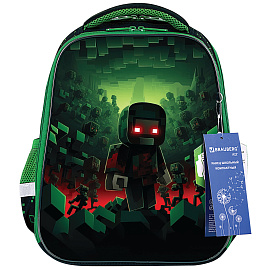 Ранец BRAUBERG FIT, 2 отделения, "Night warrior", 38х27х14 см, 272023