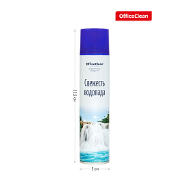 Освежитель воздуха аэрозольный OfficeClean "Свежесть водопада", 300мл фото Освежитель воздуха аэрозольный OfficeClean "Свежесть водопада", 300мл
