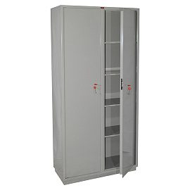Шкаф металлический для документов КБС-10, (1850х880х390 мм, 90 кг), 2 отделения, сварной