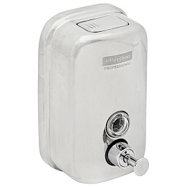 Диспенсер для жидкого мыла OfficeClean Professional, наливной, механический, нержавеющая сталь, 0,5л фото Диспенсер для жидкого мыла OfficeClean Professional, наливной, механический, нержавеющая сталь, 0,5л