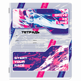 Тетрадь 18 л. ЮНЛАНДИЯ линия, обложка картон, STREET STYLE, 107303