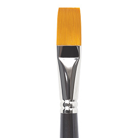 Кисть художественная профессиональная BRAUBERG ART CLASSIC, синтетика жесткая, плоская, № 20, длинная ручка, 200672 фото Кисть художественная профессиональная BRAUBERG ART CLASSIC, синтетика жесткая, плоская, № 20, длинная ручка, 200672